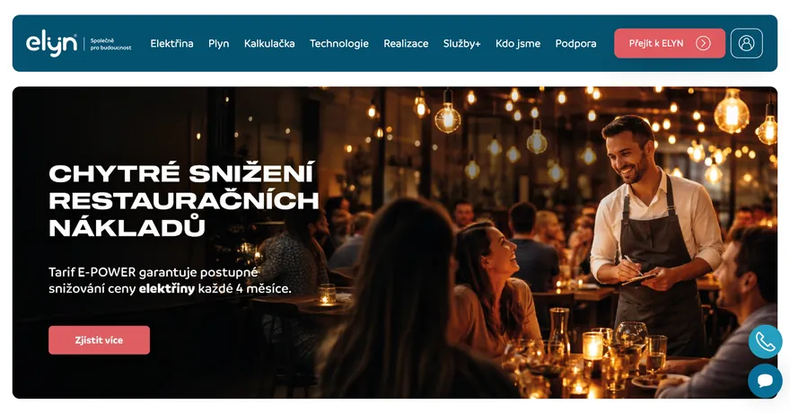 Ukázka webu elyn.cz