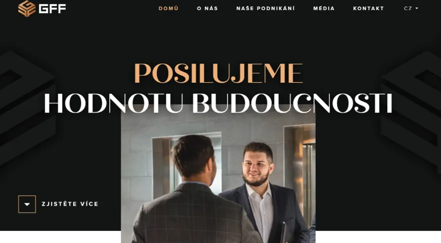 Ukázka webu gffgroup.cz