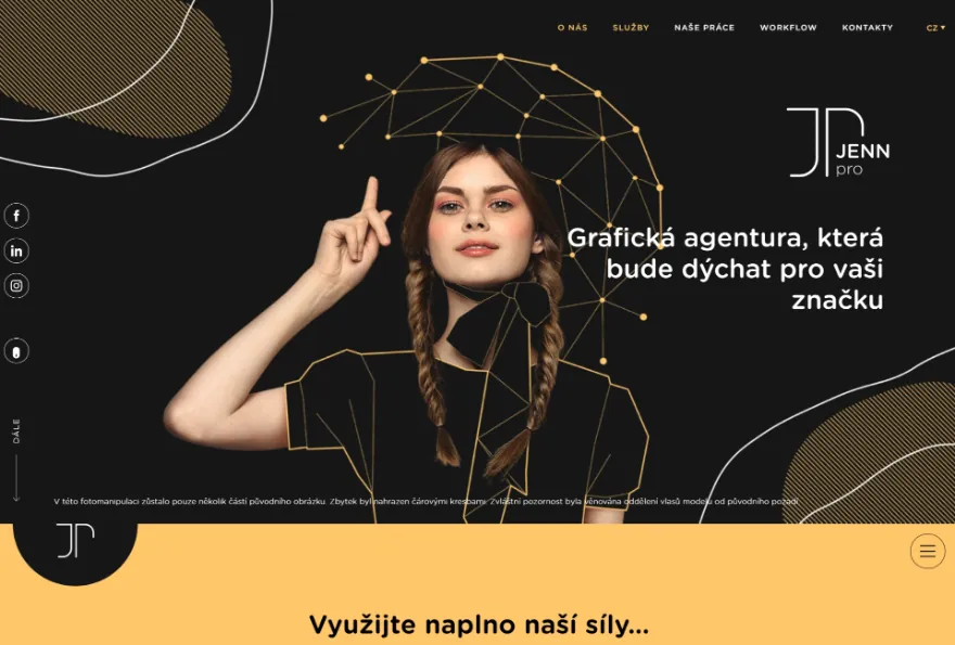 Ukázka webu jenn-pro.com/cs