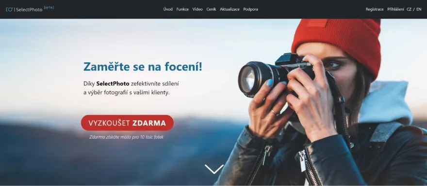 Ukázka webu select.photo